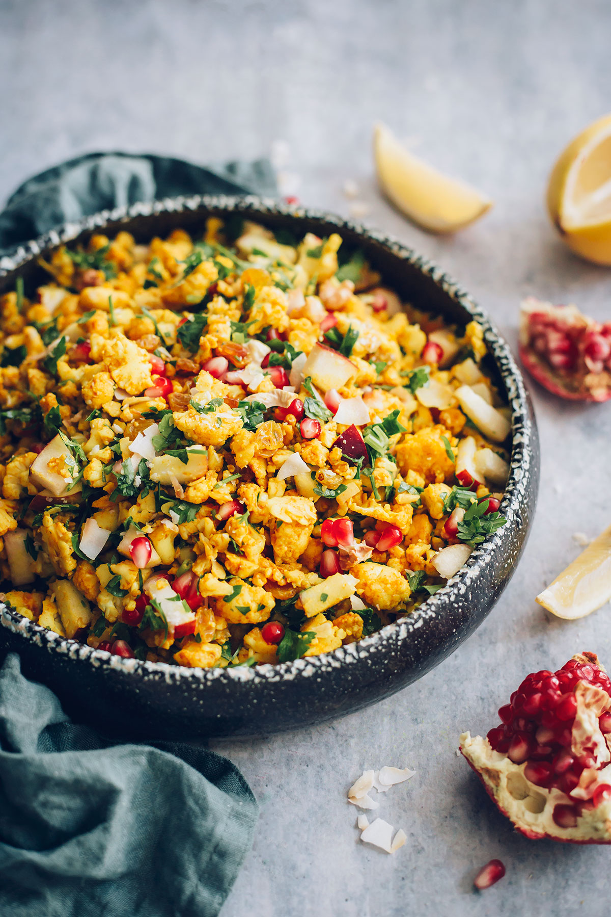 Warm Curried Cauliflower Rice with Coconut Milk | Hello Veggie