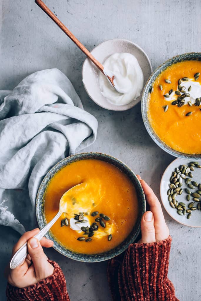 Keto Curried Pumpkin Soup from Hello Glow