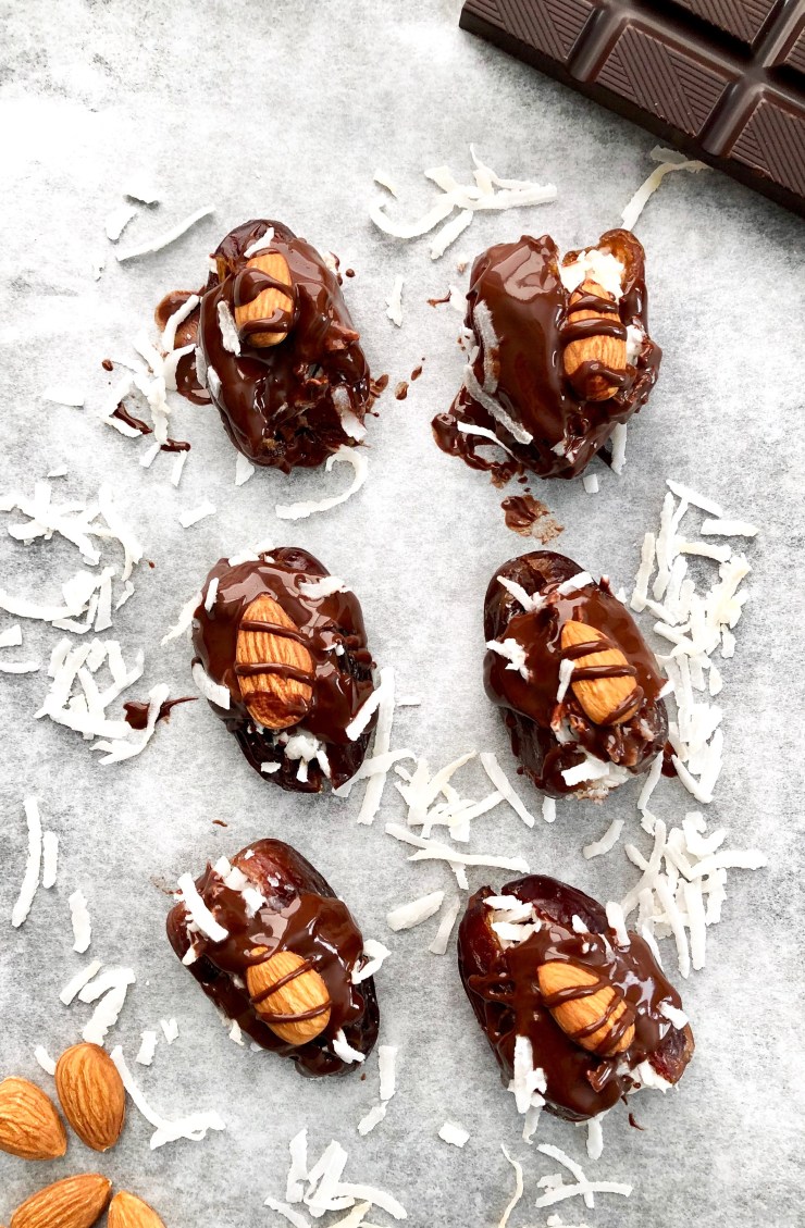 Almond Joy Date Truffles from Garlic Head