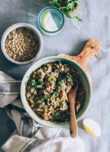 Simple Lentil Stew from Hello Glow