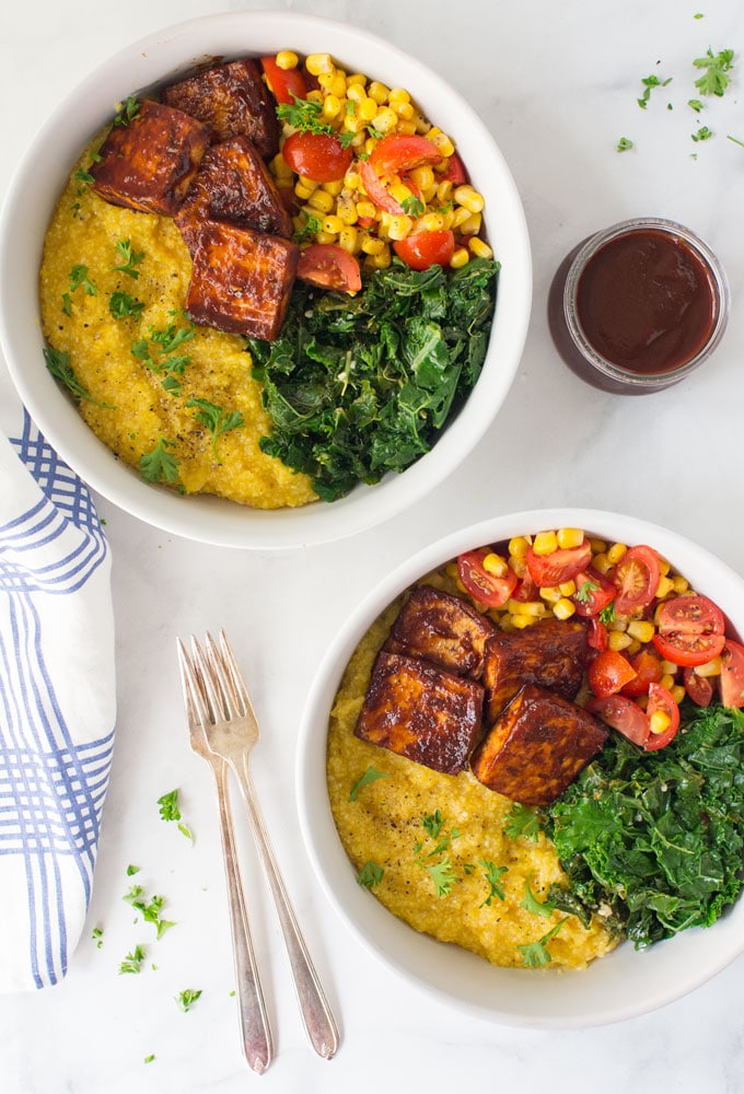 Vegan BBQ Tofu Bowls from Mindful Avocado