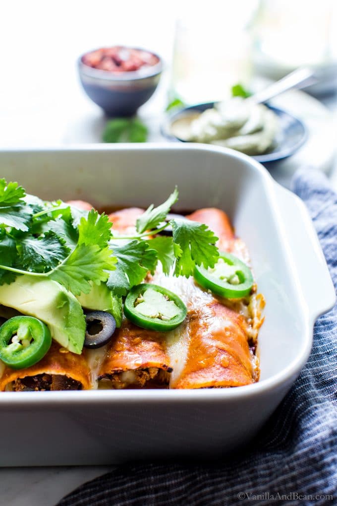 7 Vegetarian Enchilada Recipes to Try This Fall | Hello Veggie