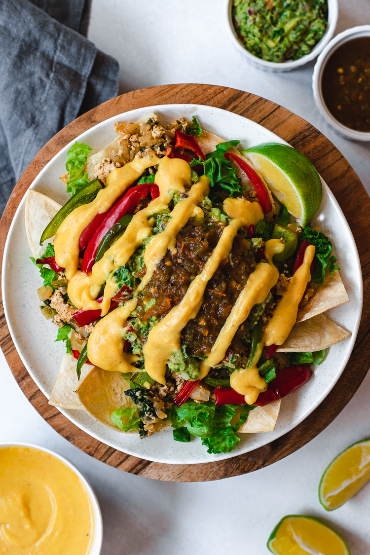 Loaded Vegan Nachos from Ellie Likes Cooking