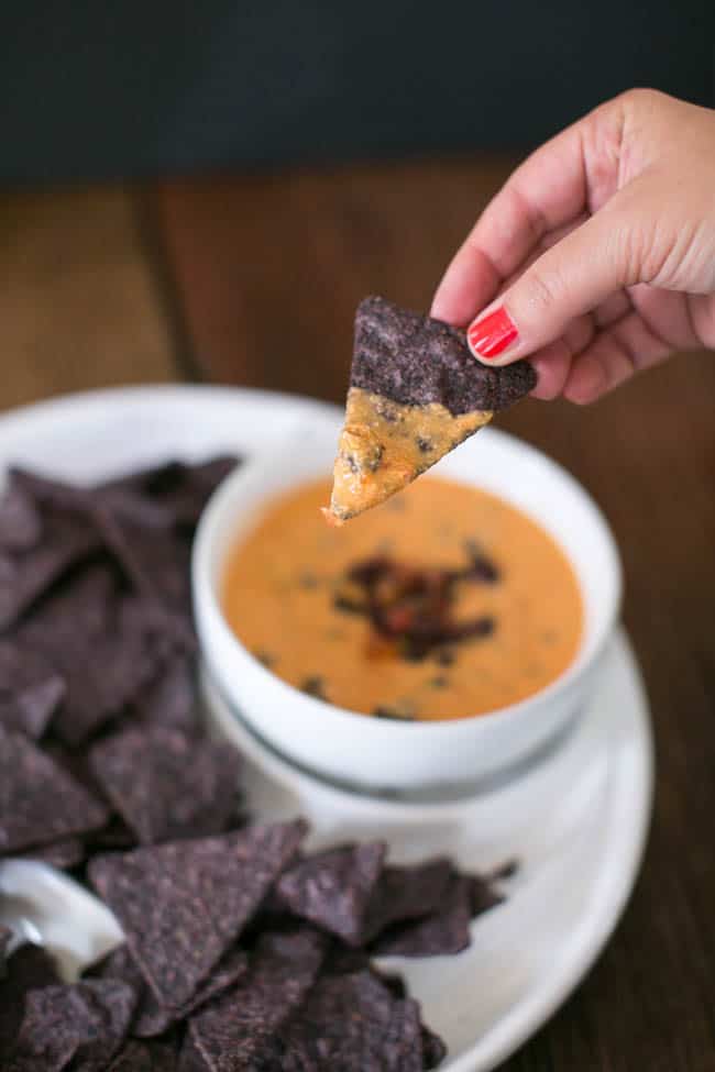 5 Ingredient Vegan Mexican Cheese Dip from Hello Glow