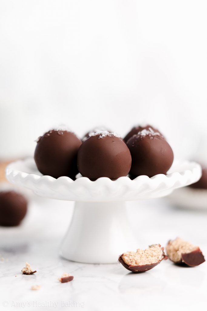 Healthy Snickerdoodle Cookie Dough Truffles from Amy's Healthy Baking