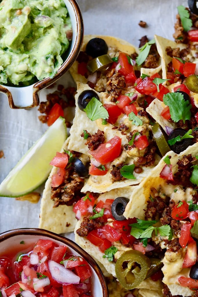 Fully Loaded Vegan Nachos from The Cheeky Chickpea