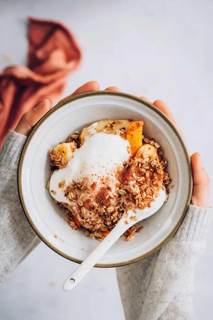 Butternut Squash and Apple Crumble with Whipped Coconut Cream