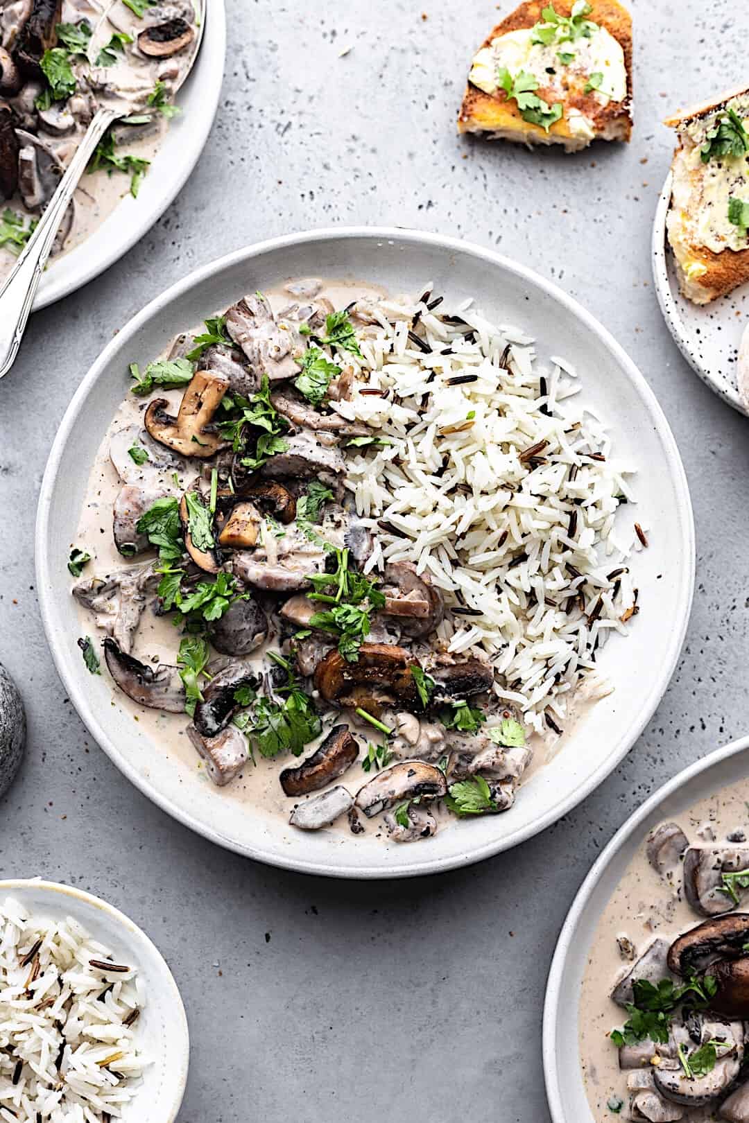 Vegan Mushroom Stroganoff from Cupful of Kale