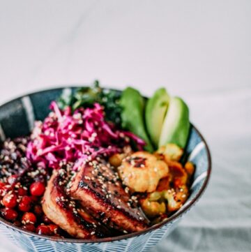 wild rice macro bowls from Sunday Measures