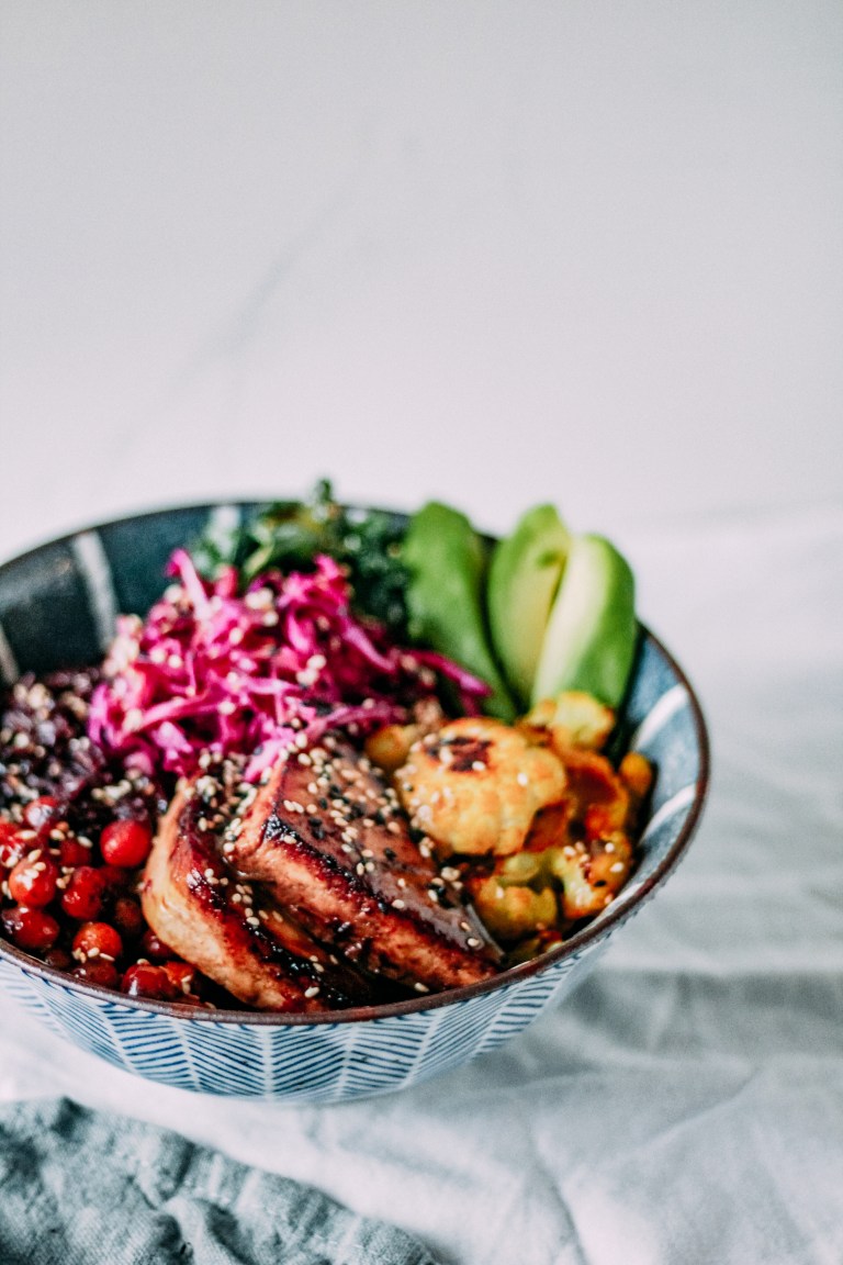 wild rice macro bowls from Sunday Measures