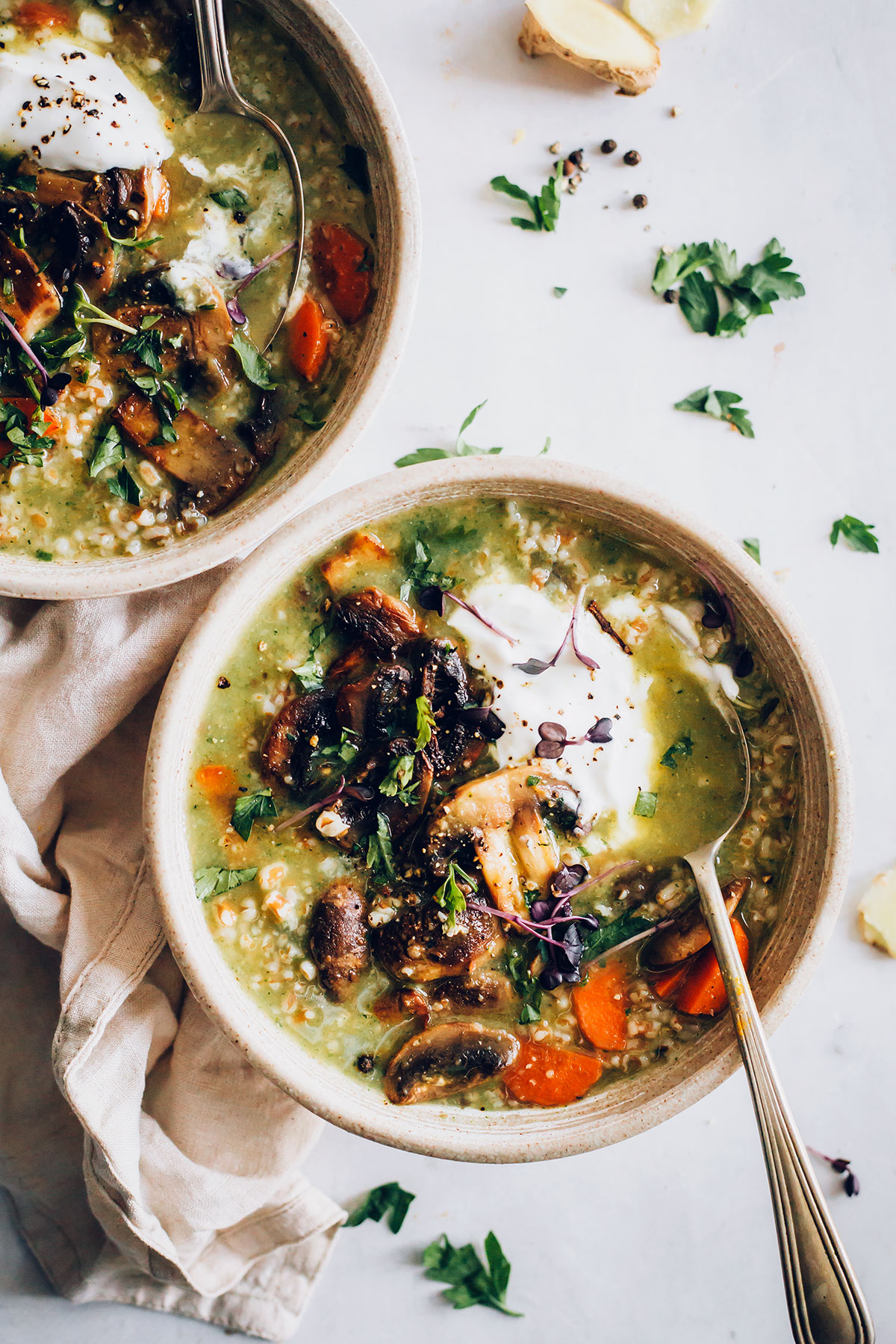 Mushroom Barley Soup - May I Have That Recipe?