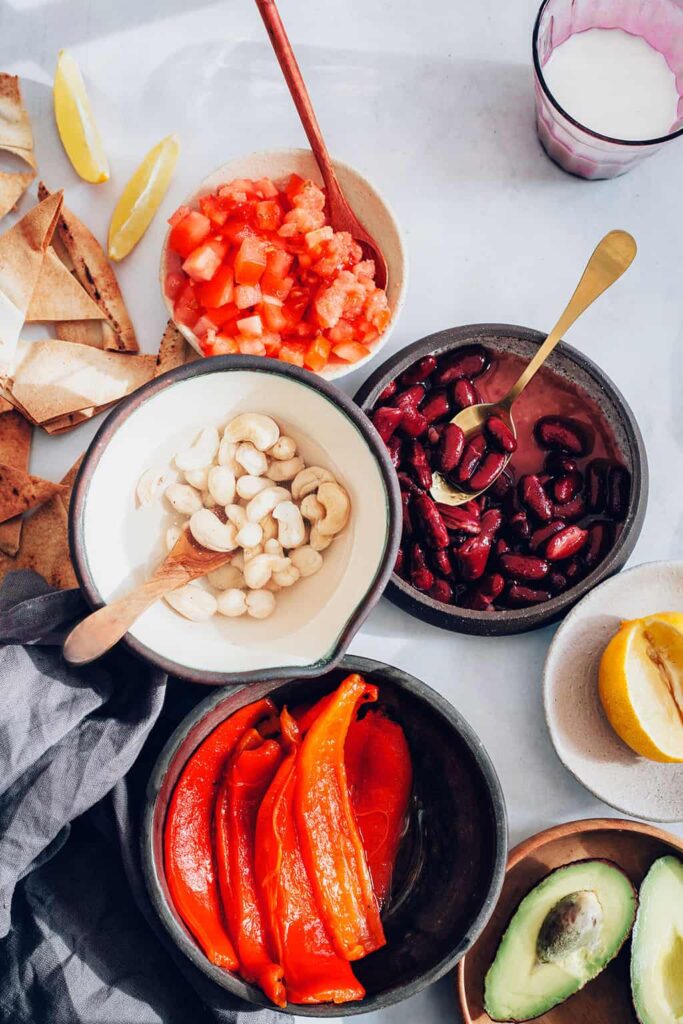 Ingredients for Vegan Cheese Dip