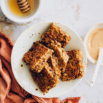 Peanut Butter Honey Granola Bars - Hello Veggie