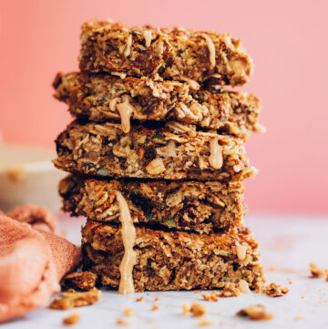 Peanut Butter Honey Granola Bars - Hello Veggie