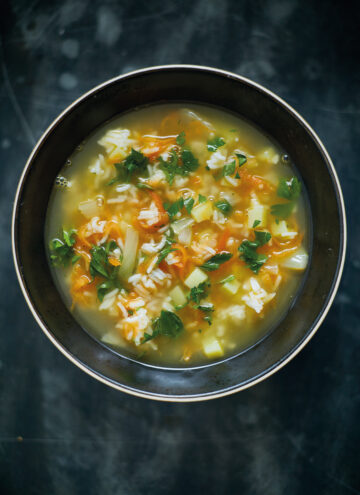 Carrot, Rice and New Potato Soup - Hello Veggie