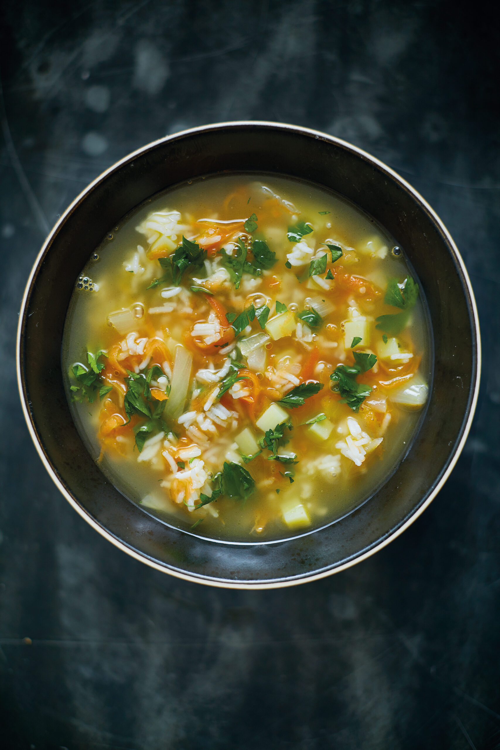 Carrot, Rice and New Potato Soup - Hello Veggie