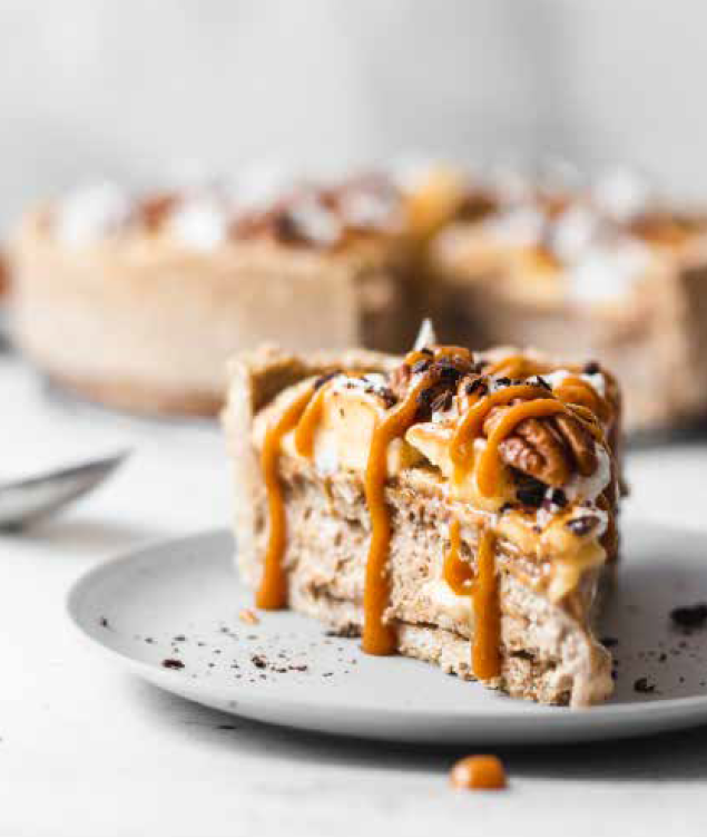 No Bake Vegan Banoffee Pie - HelloVeggie.co