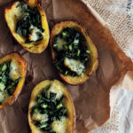 Cheesy Kale Potato Skins - HelloVeggie.co