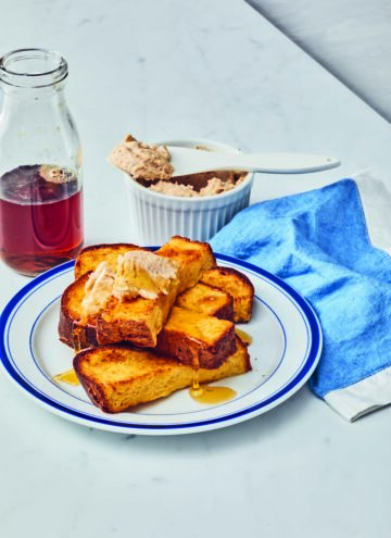 Air Fryer French Toast Sticks with Cinnamon Mascarpone Sauce - Hello Veggie