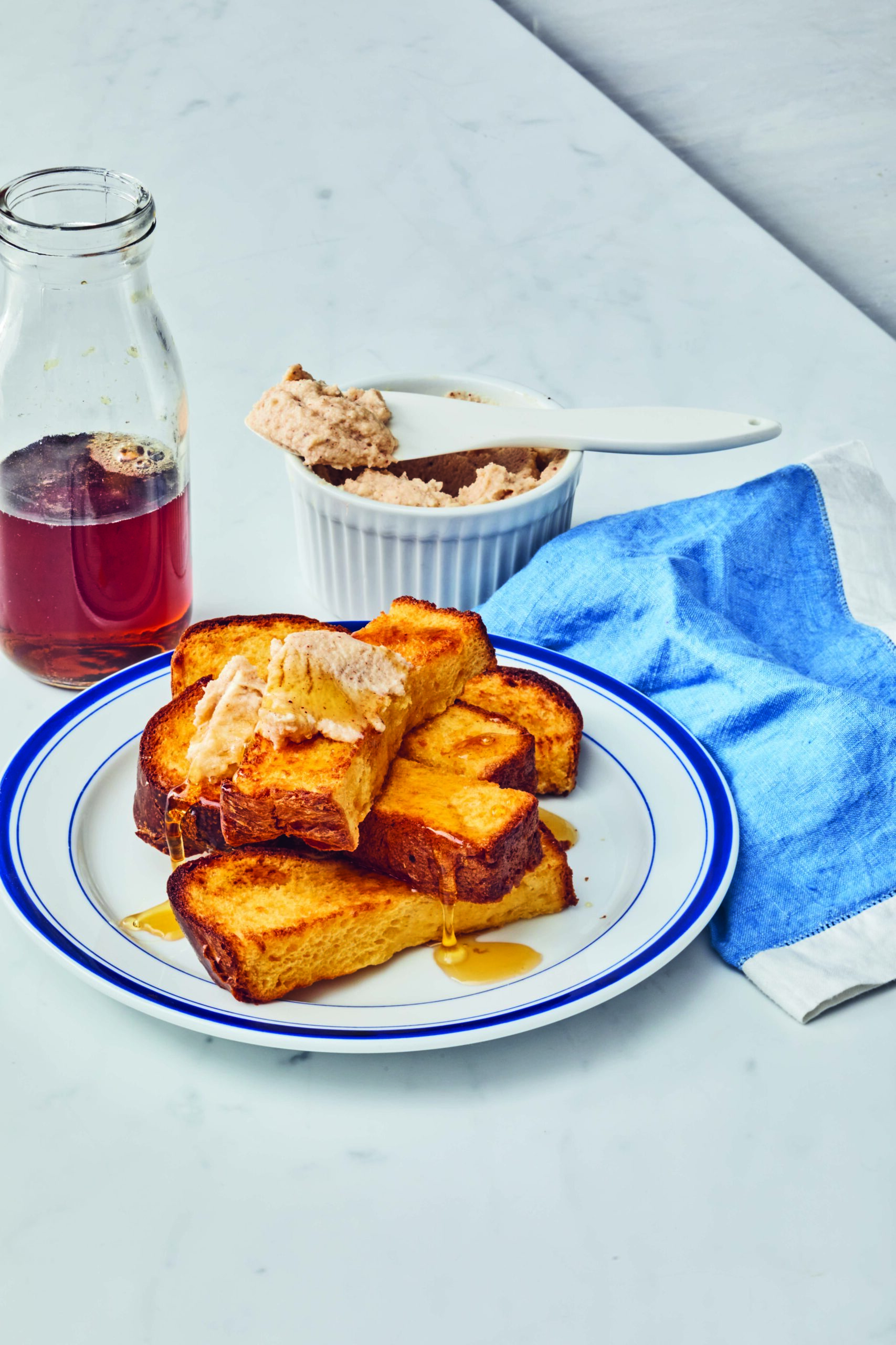 Air Fryer French Toast Sticks with Cinnamon Mascarpone Sauce - Hello Veggie