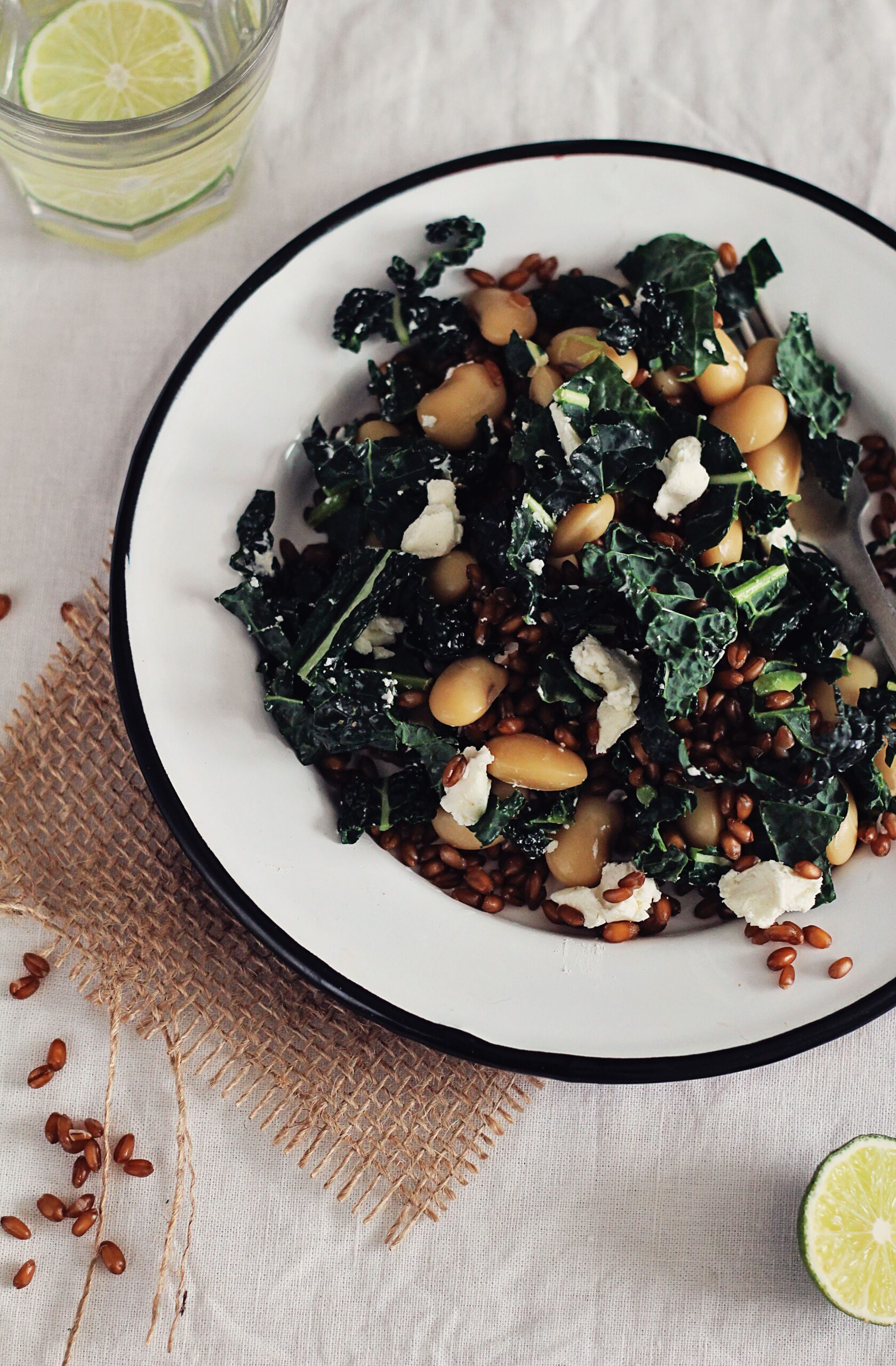 Farro Salad with Beans - Hello Veggie