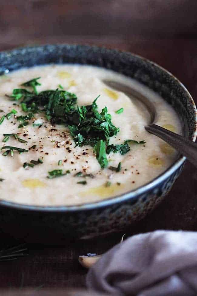 Vegan Cauliflower Soup Recipe
