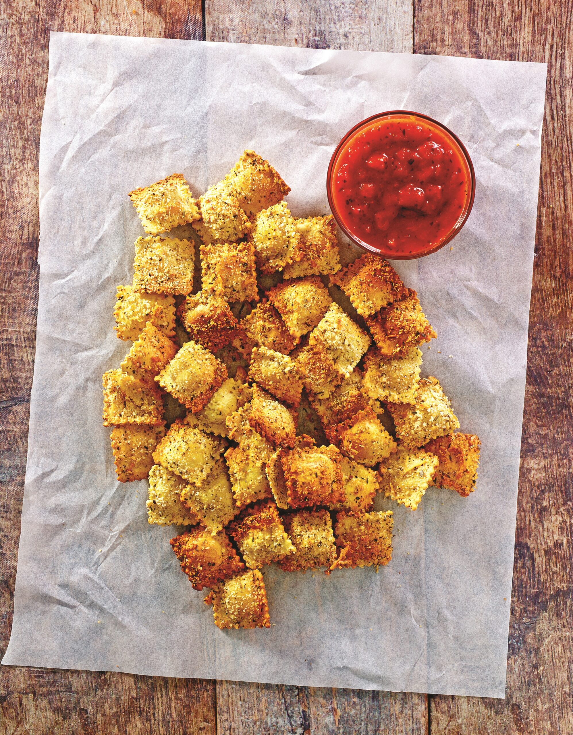 Air Fryer Toasted Ravioli - Hello Veggie