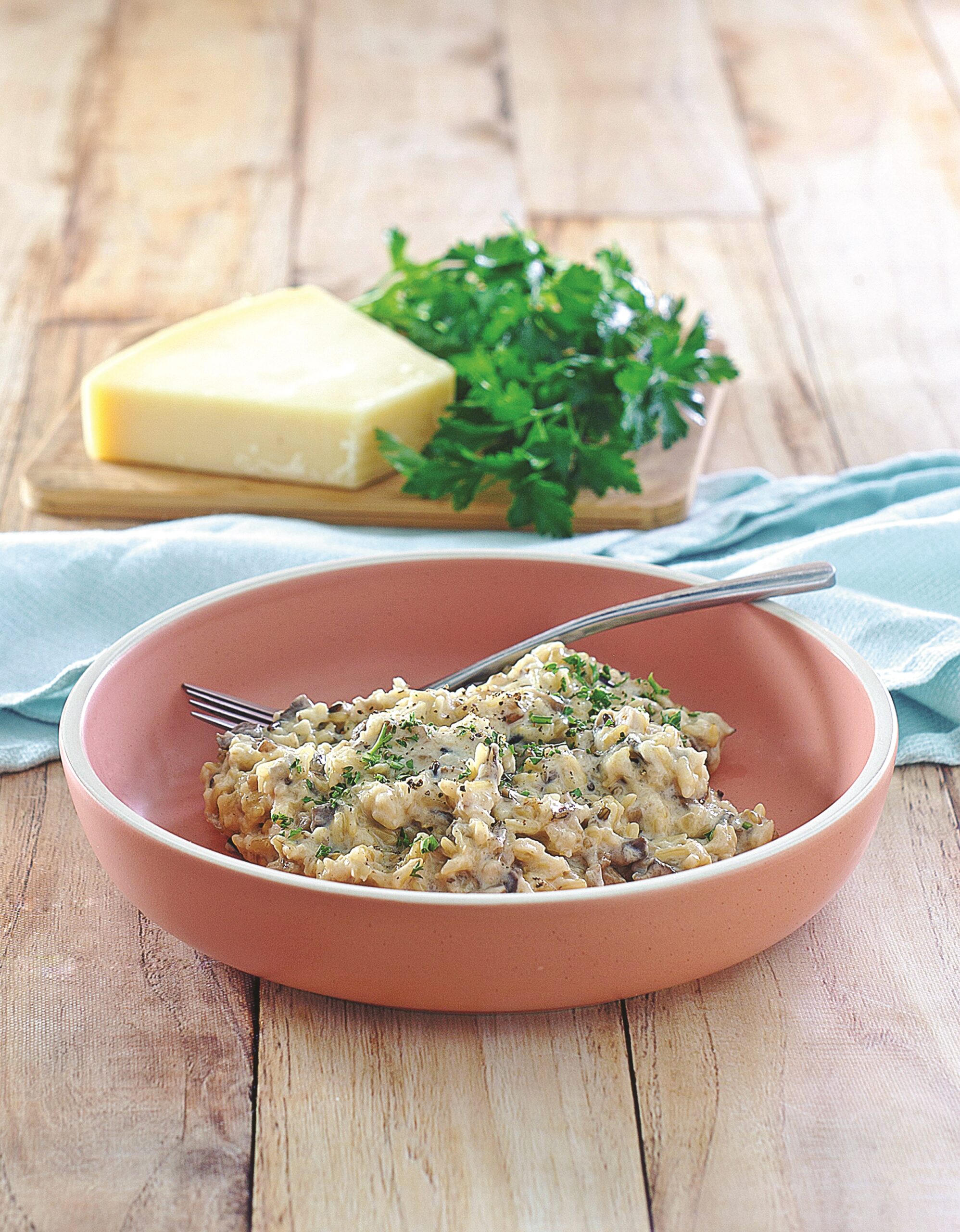 Wild Rice with Creamy Mushroom Sauce - Hello Veggie